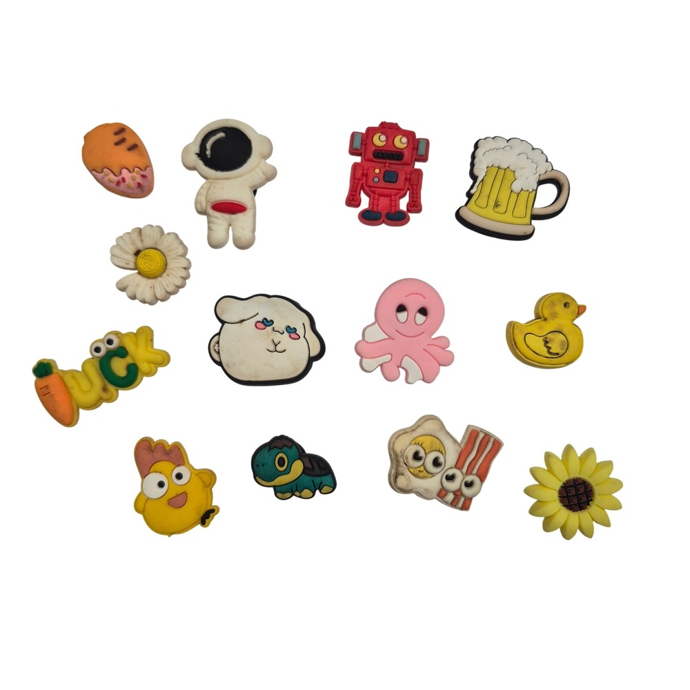 Jibbitz Style Croc Charm Lot 14 pcs Unisex‎ Accessories Mixed Fun Designs